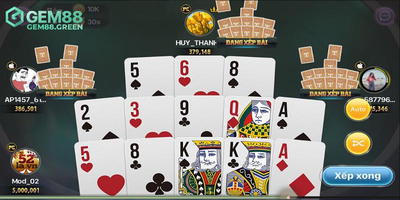 Cách chơi Mậu Binh GEM88 cơ bản