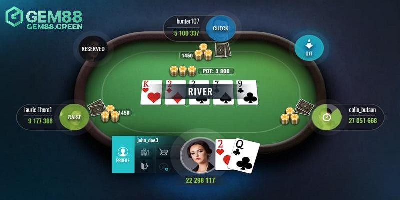 Luật chơi cụ thể của Poker GEM88 Luật chơi cụ thể của Poker GEM88