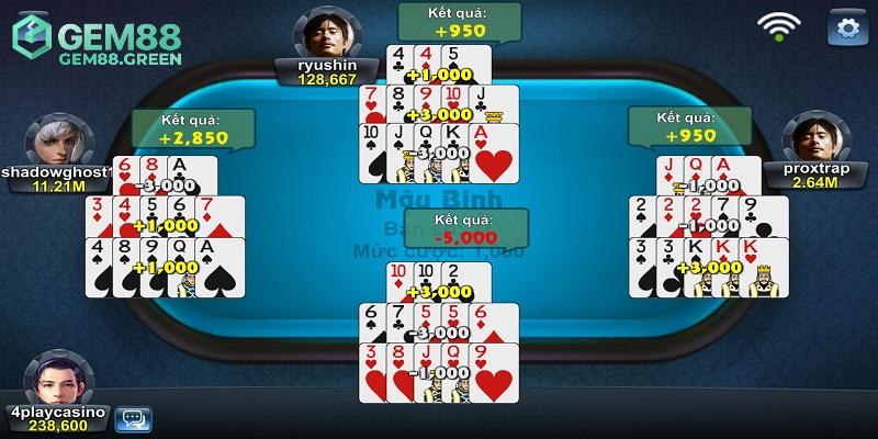 Cách chơi Mậu Binh GEM88 luôn thắng